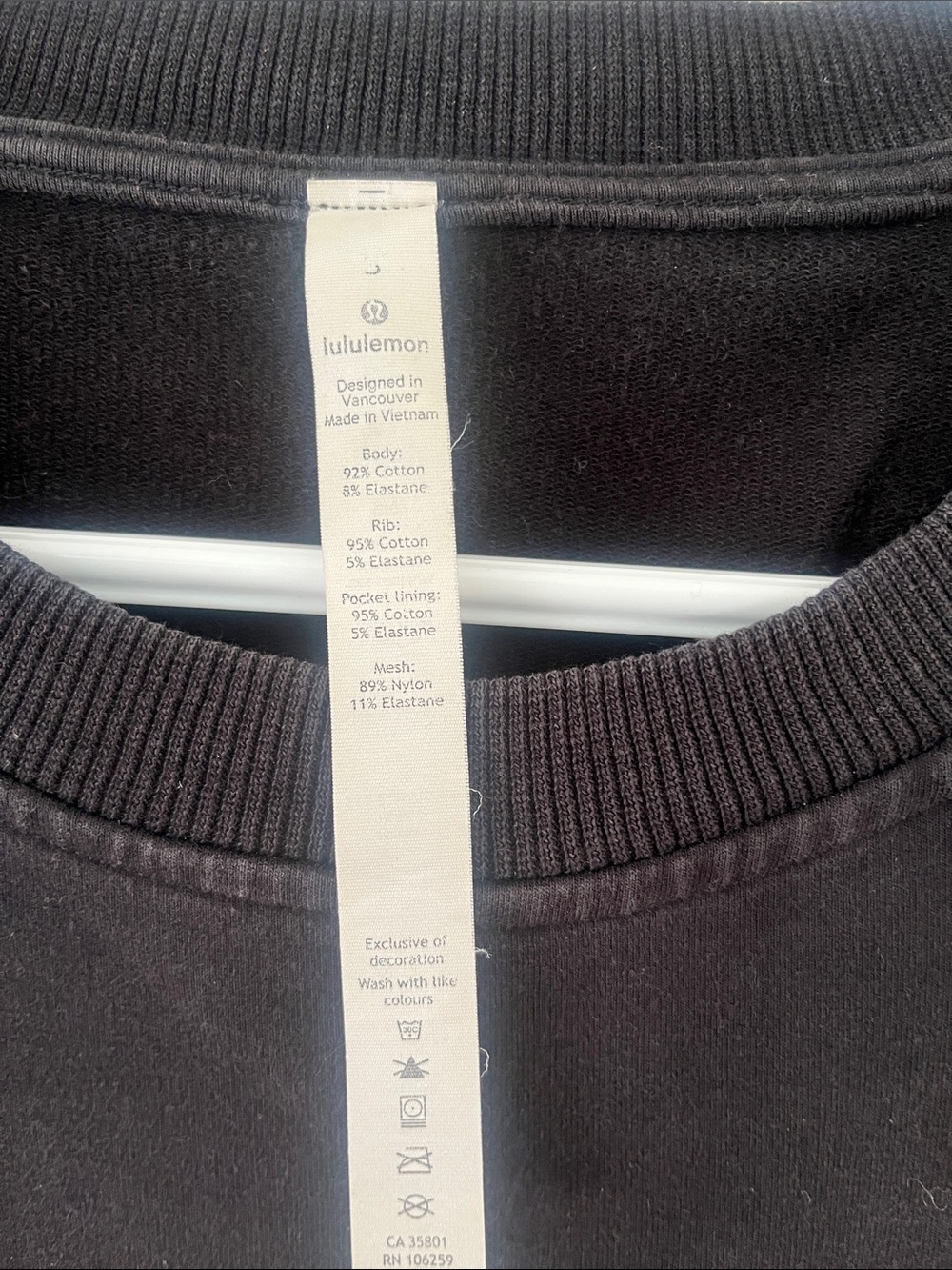 lululemon athletica Black Crewneck Sweatshirt - Picture 3 of 4